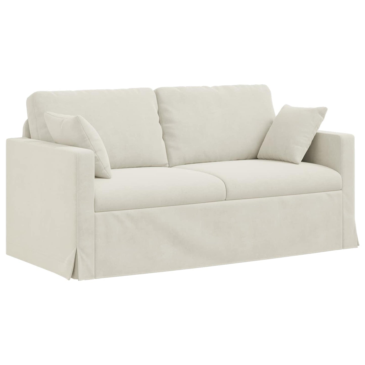 Set di divani 2 pcs Crema 158 x 78 x 80 cm Velluto | homemem39