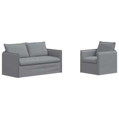 Divano 2 pcs Grigio chiaro - homemem39