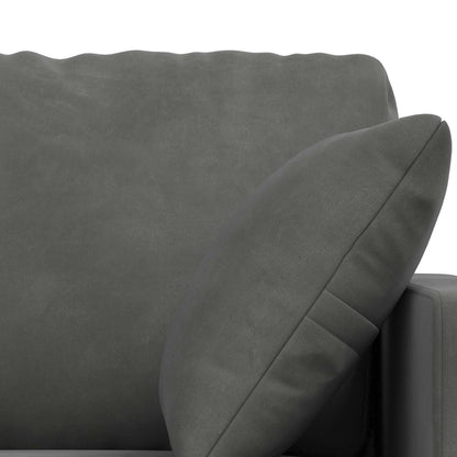 Set di divani 2 pcs Grigio scuro 198 x 78 x 80 cm Velluto | homemem39