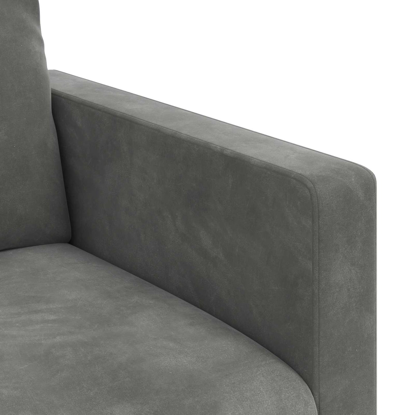 Set di divani 2 pcs Grigio scuro 198 x 78 x 80 cm Velluto | homemem39