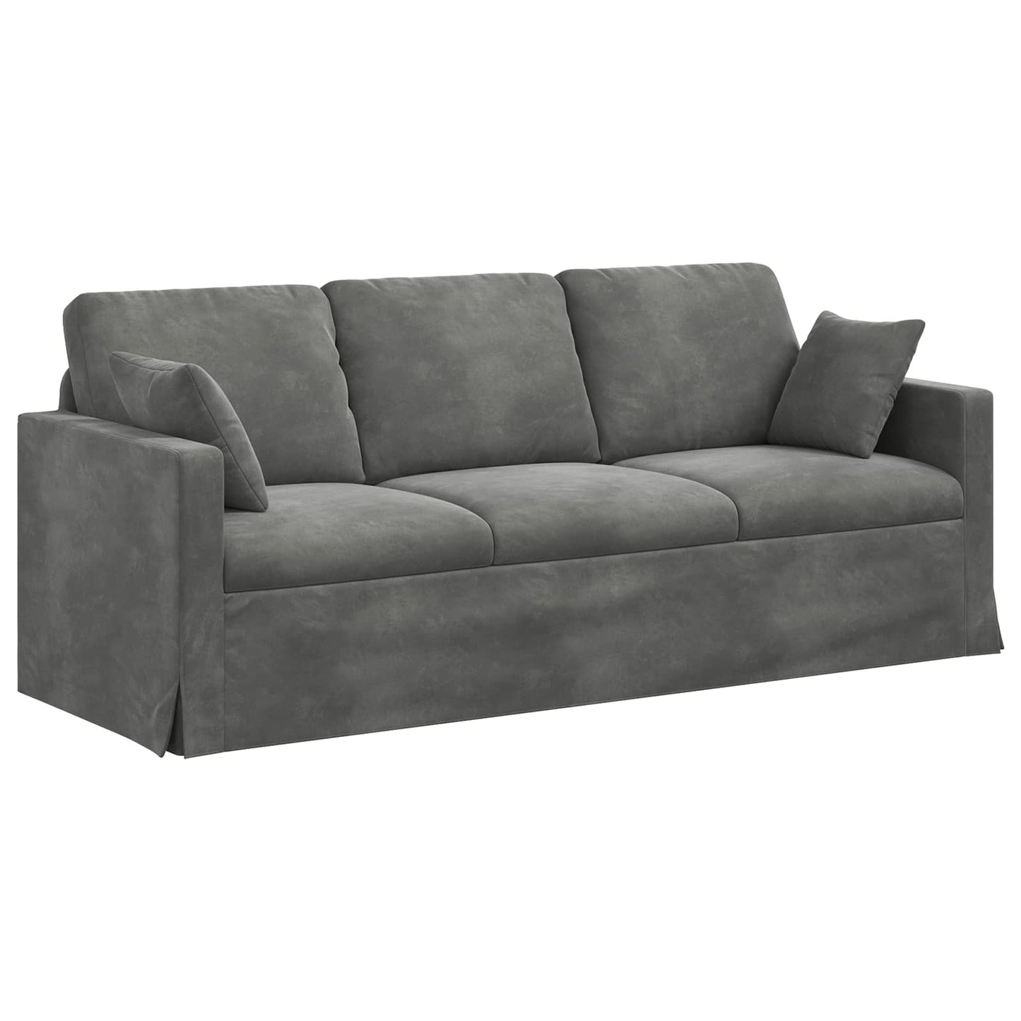 Set di divani 2 pcs Grigio scuro 198 x 78 x 80 cm Velluto | homemem39