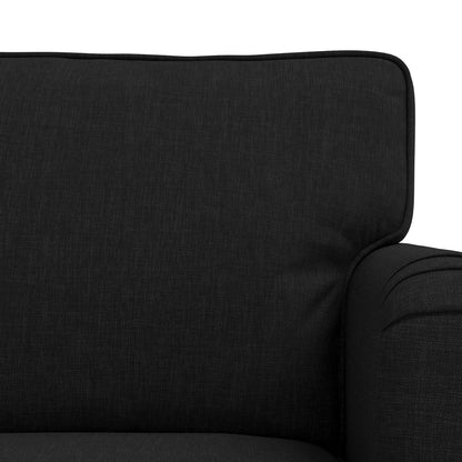 Set di divani 2 pcs Nero 201 x 80 x 85 cm Tessuto | homemem39