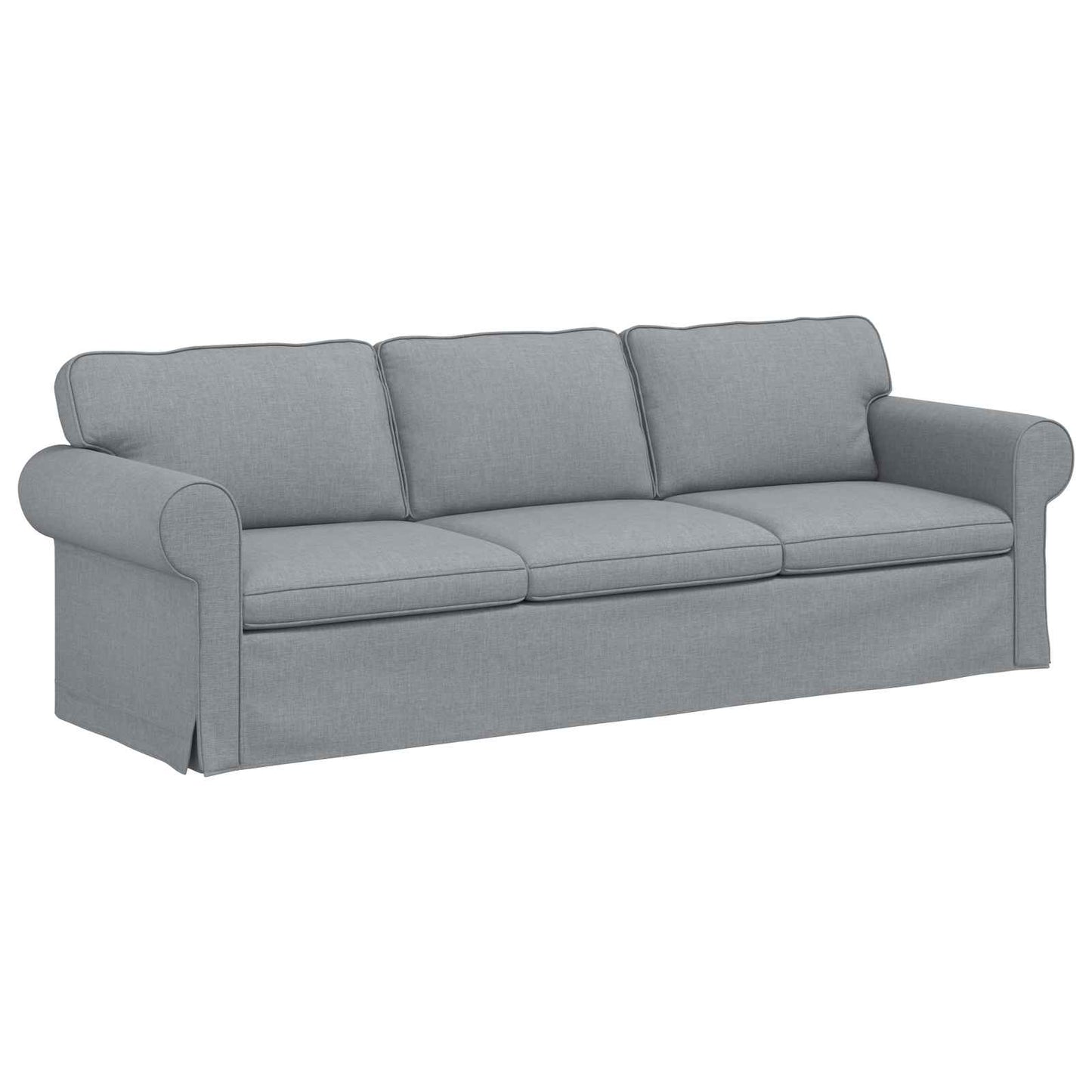 Set di divani 2 pcs Grigio chiaro 245 x 82 x 80 cm Tessuto | homemem39