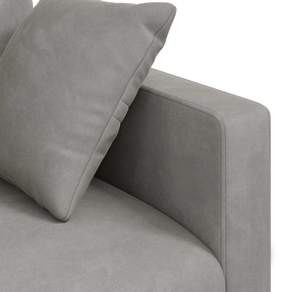 Set di divani 2 pcs Grigio chiaro 228 x 78 x 80 cm Velluto | homemem39