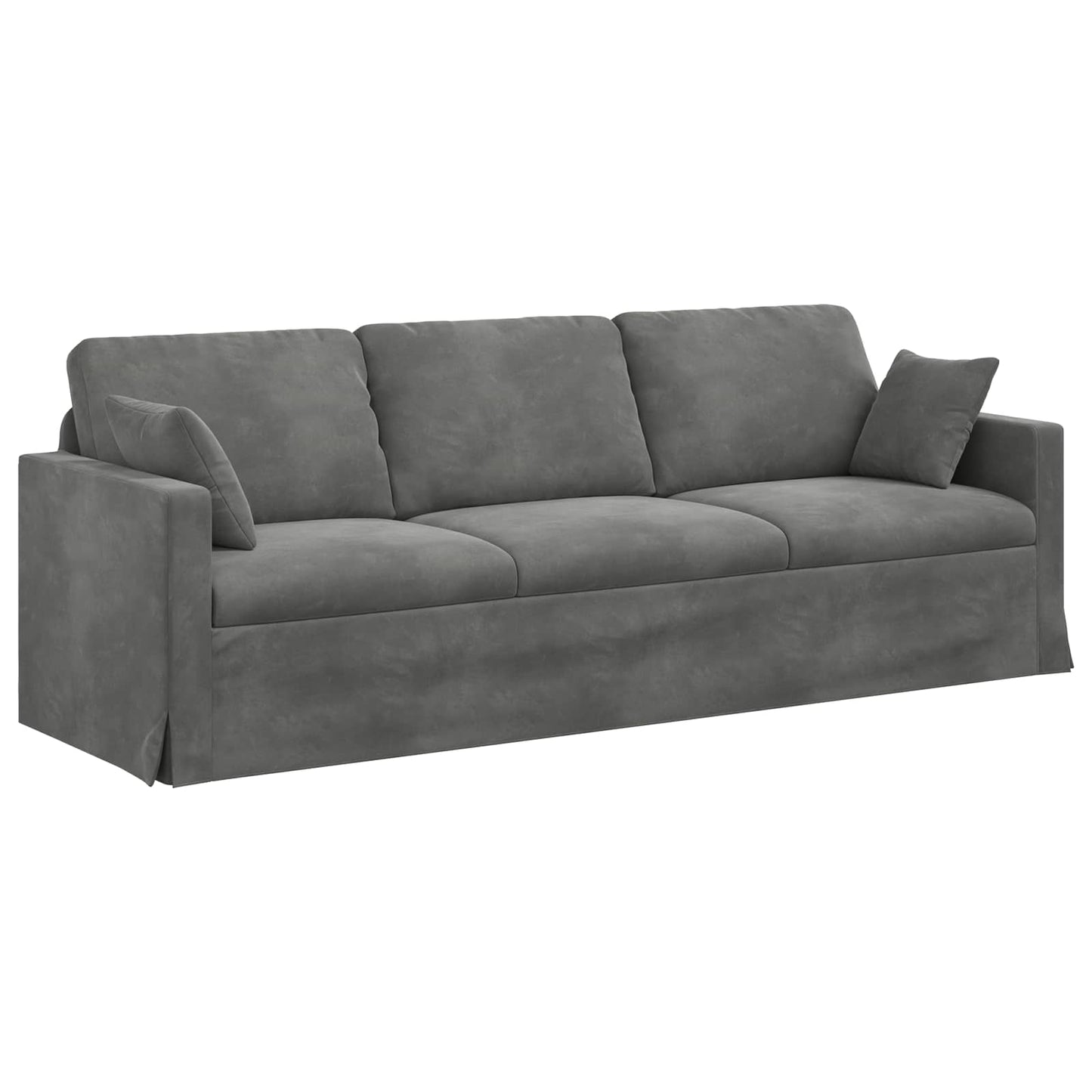 Set di divani 2 pcs Grigio scuro 228 x 78 x 80 cm Velluto | homemem39