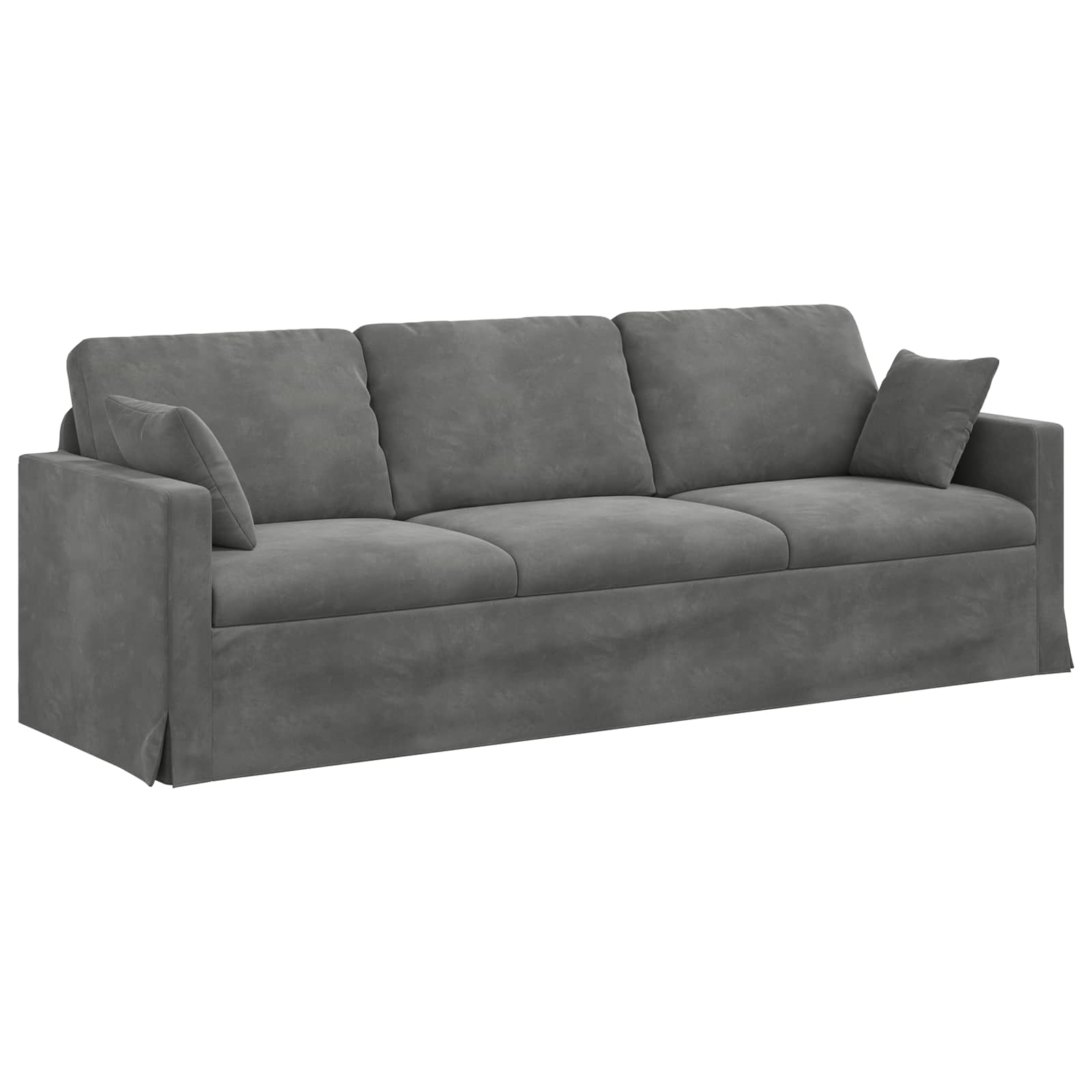 Set di divani 2 pcs Grigio scuro 228 x 78 x 80 cm Velluto | homemem39