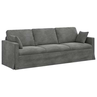 Set di divani 2 pcs Grigio scuro 228 x 78 x 80 cm Velluto | homemem39
