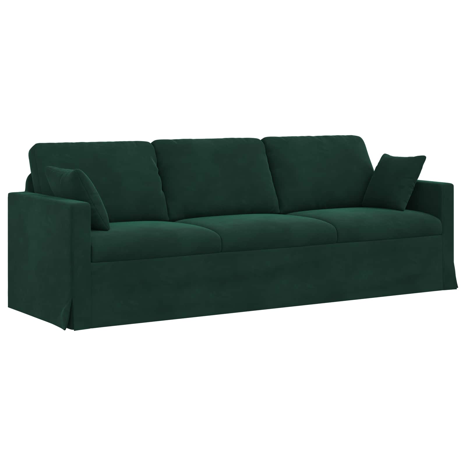 Set di divani 2 pcs Verde Scuro 228 x 78 x 80 cm Velluto | homemem39