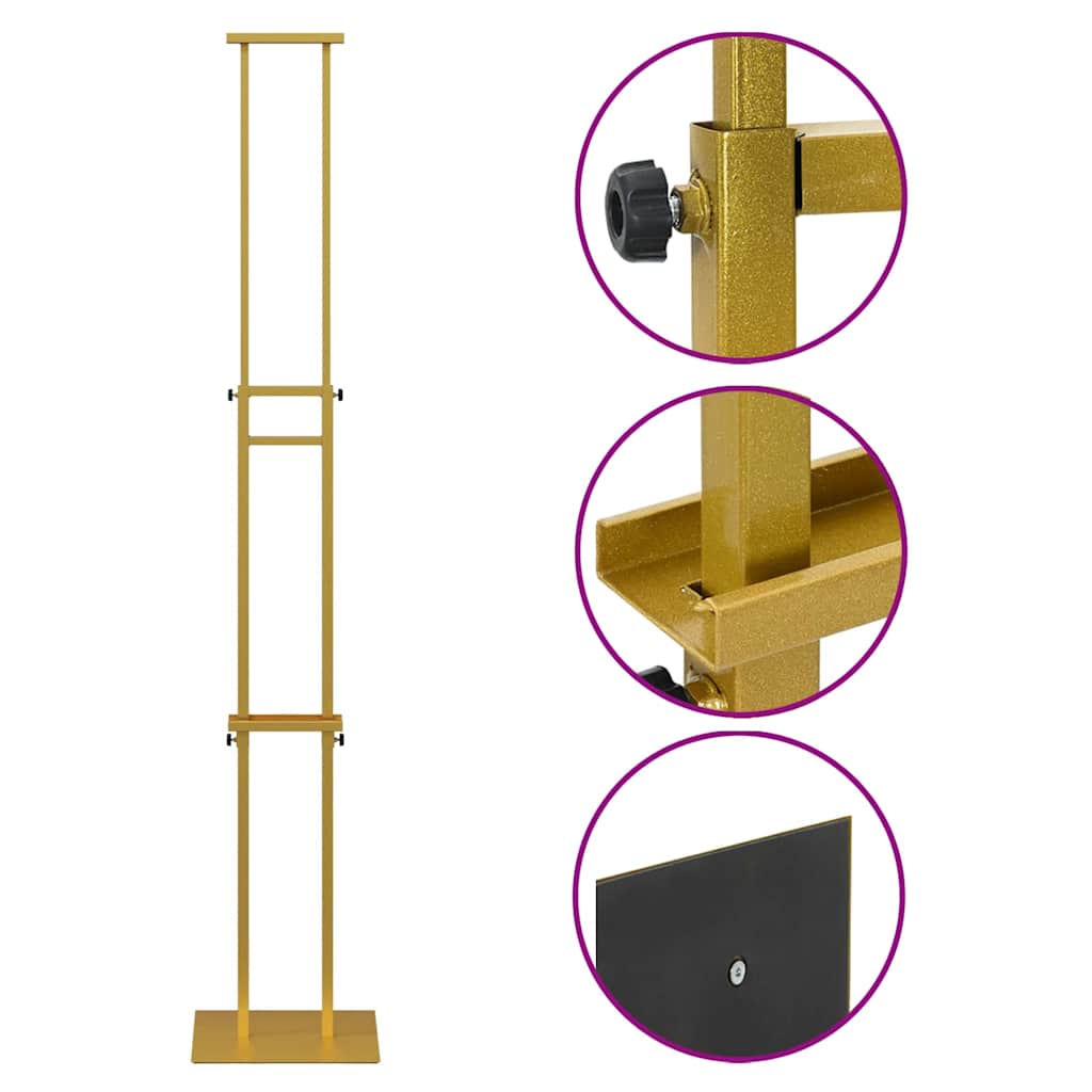 Espositori per Fiere 2 pcs Oro 30 x 23,5 x 210 cm Acciaio | homemem39