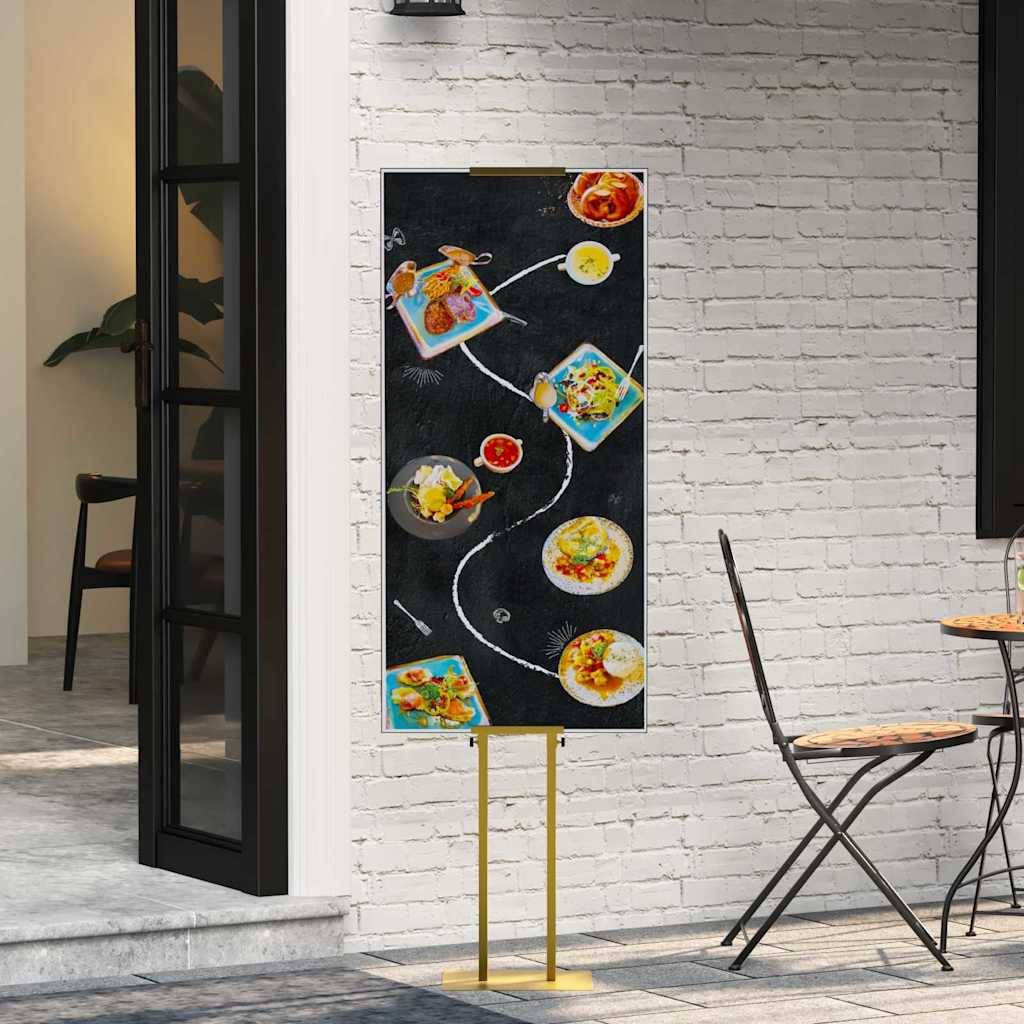 Espositori per Fiere 2 pcs Oro 30 x 23,5 x 210 cm Acciaio | homemem39