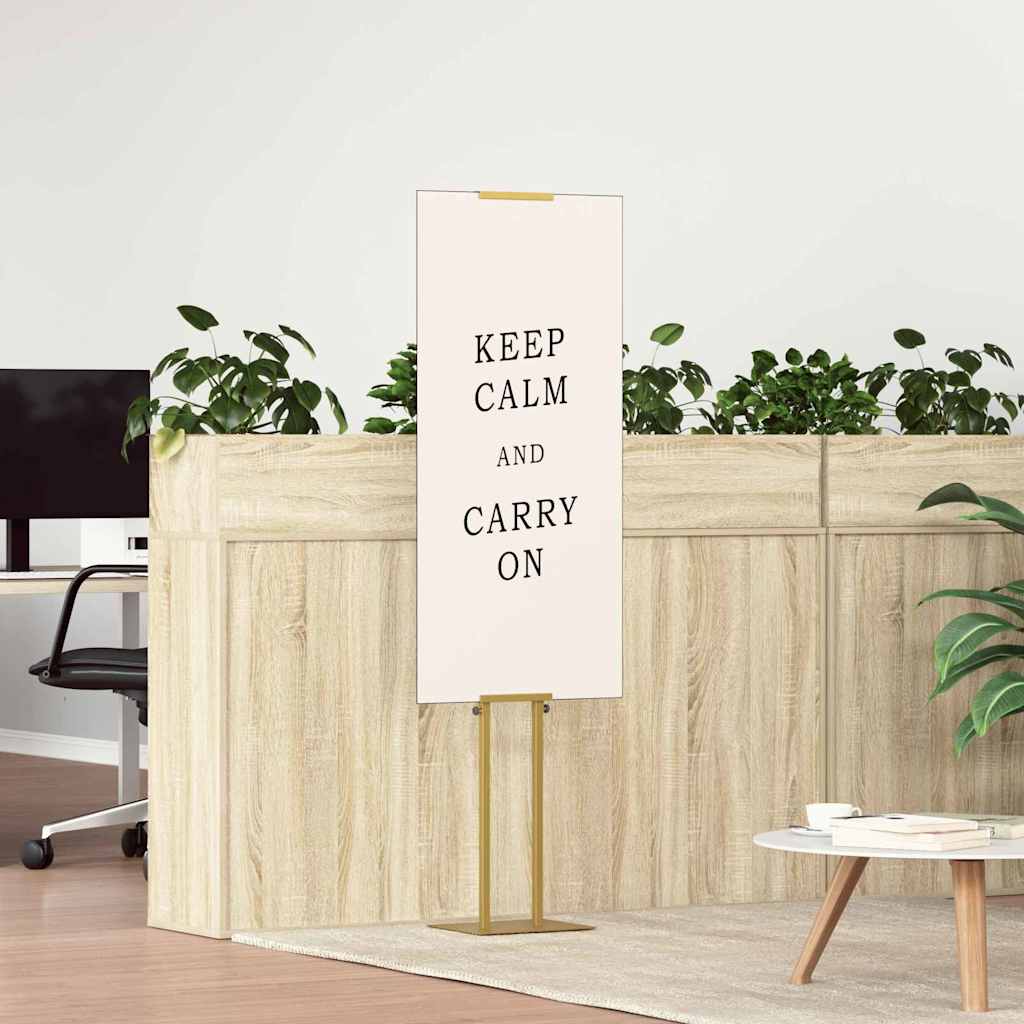 Espositori per Fiere 2 pcs Oro 30 x 23,5 x 210 cm Acciaio | homemem39