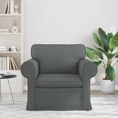 Divano Grigio scuro 95 x 82 x 80 cm Tessuto