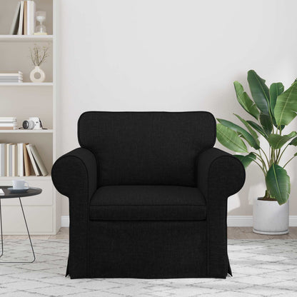 Divano Nero 95 x 82 x 80 cm Tessuto