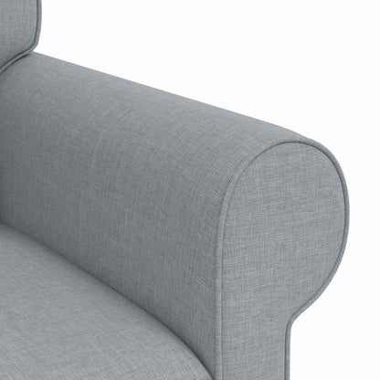 Divano Grigio chiaro 155 x 82 x 80 cm Tessuto | homemem39