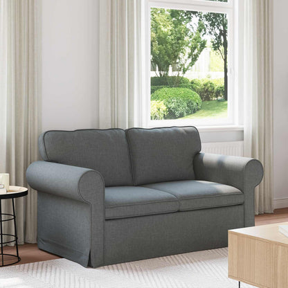 Divano Grigio scuro 155 x 82 x 80 cm Tessuto