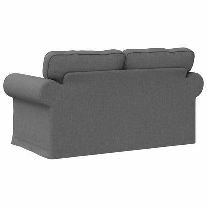 Divano Grigio scuro 155 x 82 x 80 cm Tessuto