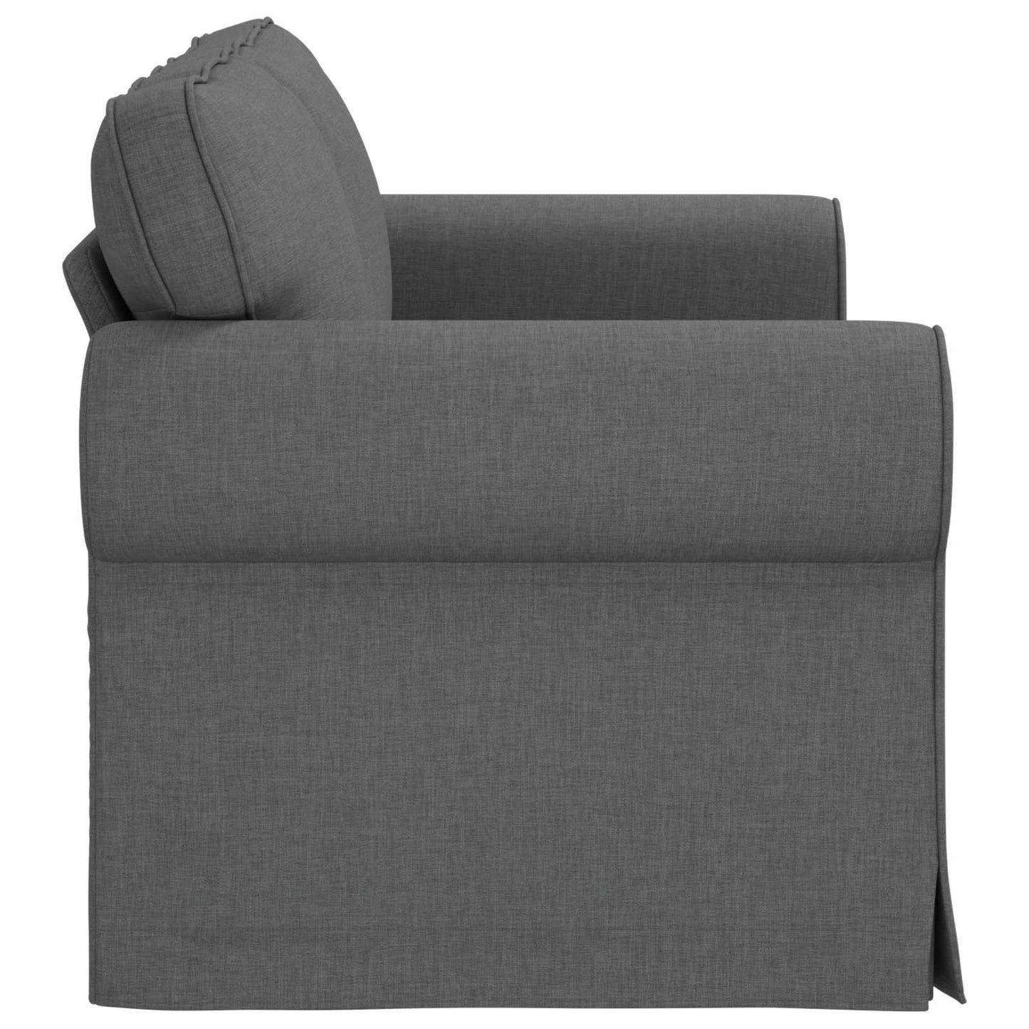 Divano Grigio scuro 155 x 82 x 80 cm Tessuto