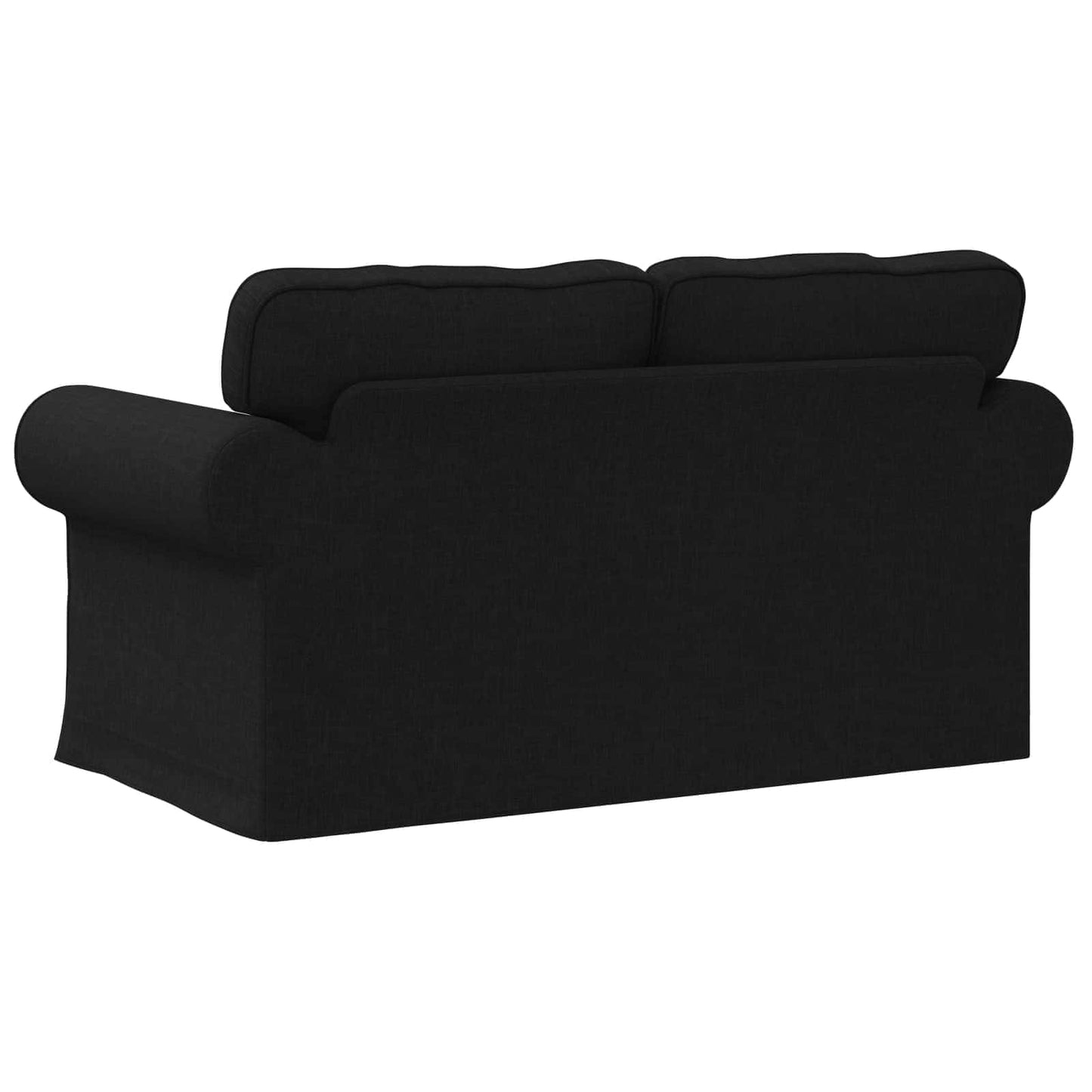 Divano Nero 155 x 82 x 80 cm Tessuto | homemem39