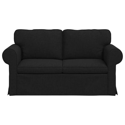 Divano Nero 155 x 82 x 80 cm Tessuto | homemem39