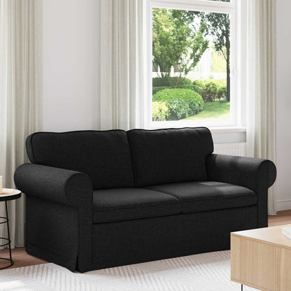 Divano Nero 175 x 82 x 80 cm Tessuto | homemem39