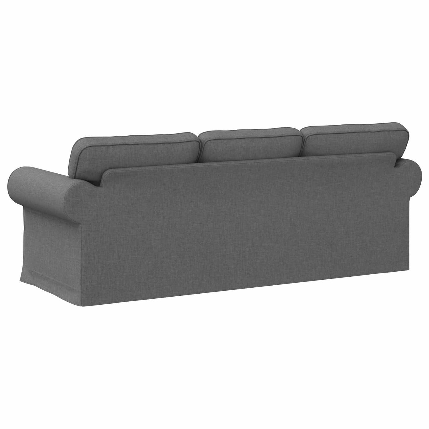 Divano Grigio scuro 215 x 82 x 80 cm Tessuto | homemem39