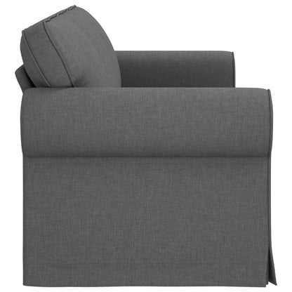 Divano Grigio scuro 215 x 82 x 80 cm Tessuto | homemem39