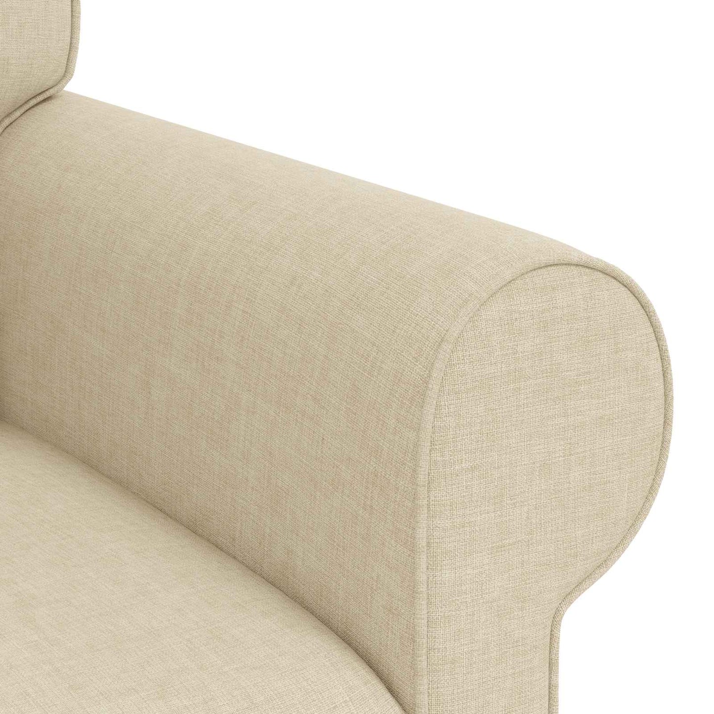 Divano Crema 215 x 82 x 80 cm Tessuto | homemem39
