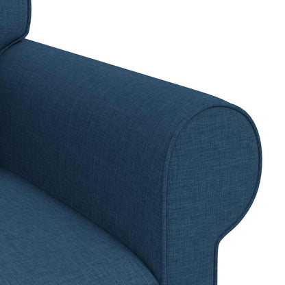 Divano Blu 215 x 82 x 80 cm Tessuto | homemem39