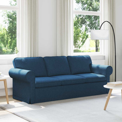 Divano Blu 215 x 82 x 80 cm Tessuto | homemem39