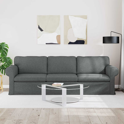 Divano Grigio scuro 245 x 82 x 80 cm Tessuto | homemem39