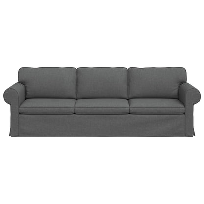Divano Grigio scuro 245 x 82 x 80 cm Tessuto | homemem39