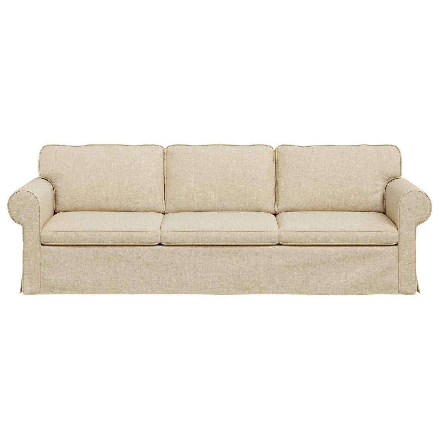Divano Crema 245 x 82 x 80 cm Tessuto | homemem39