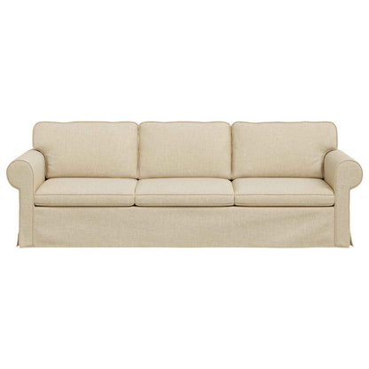 Divano Crema 245 x 82 x 80 cm Tessuto | homemem39