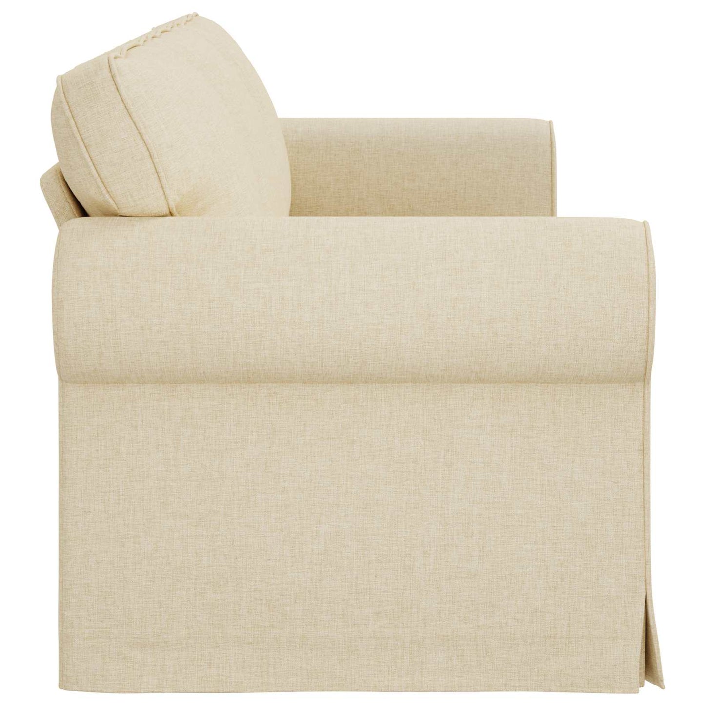 Divano Crema 245 x 82 x 80 cm Tessuto