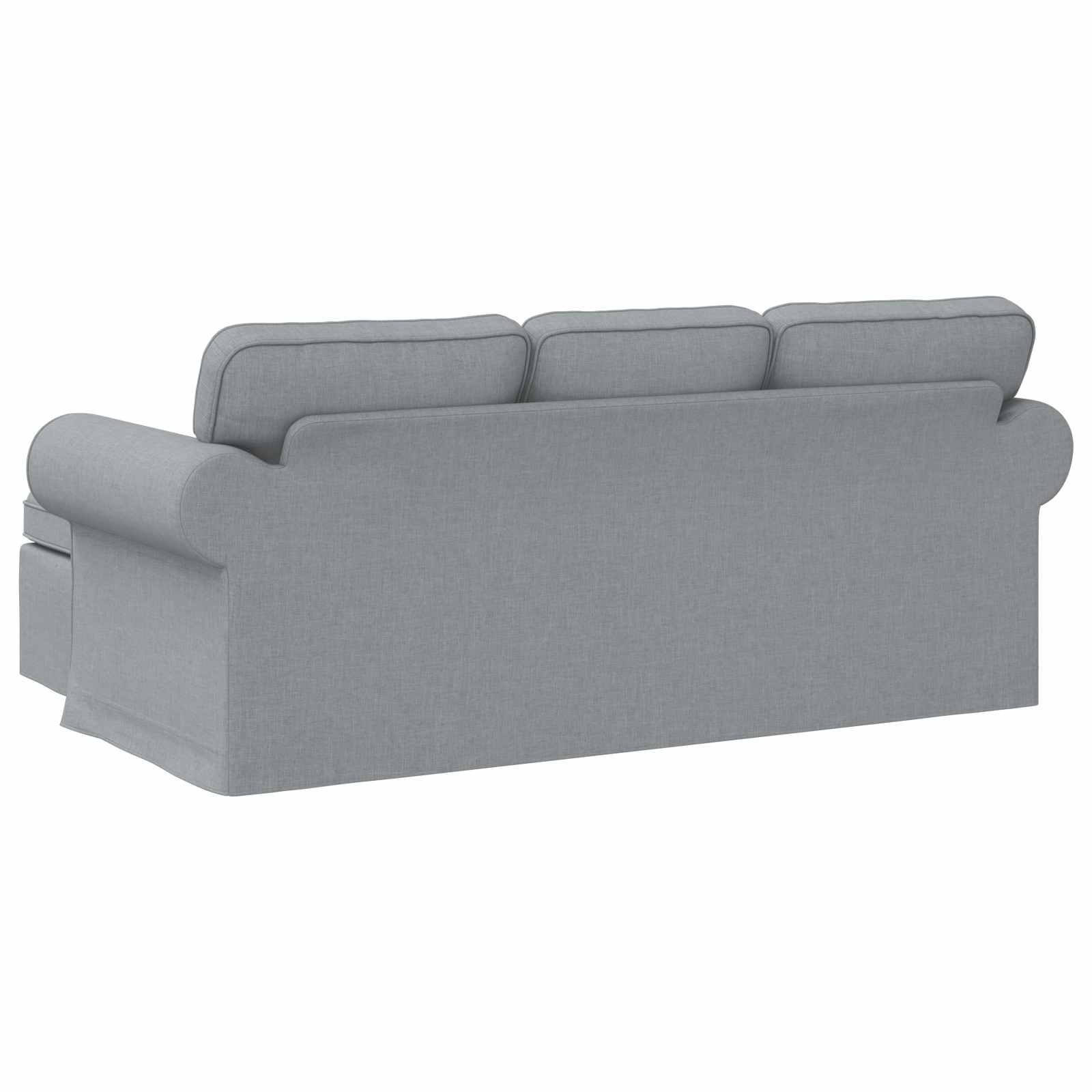 Divano Grigio chiaro 195 x 138 x 80 cm Tessuto | homemem39