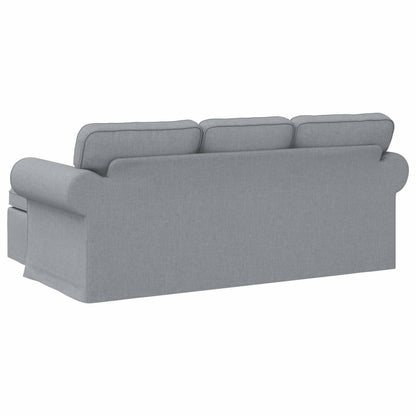 Divano Grigio chiaro 195 x 138 x 80 cm Tessuto | homemem39