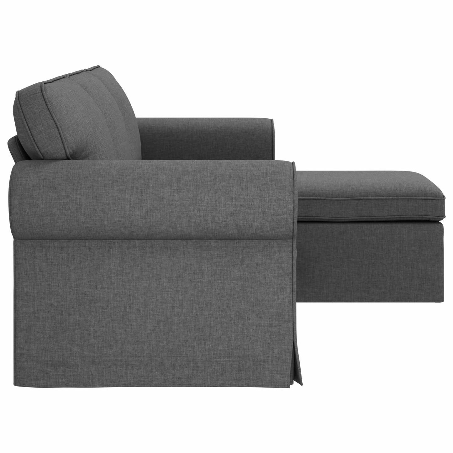 Divano Grigio scuro 195 x 138 x 80 cm Tessuto