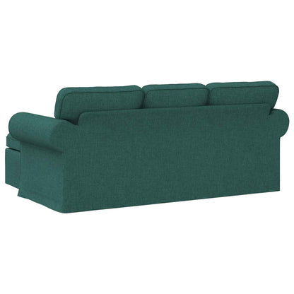 Divano Verde Scuro 195 x 138 x 80 cm Tessuto | homemem39