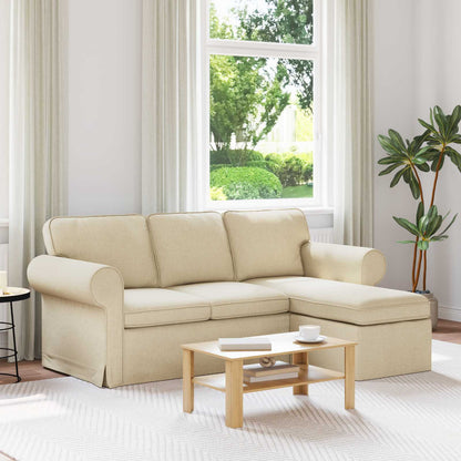 Divano Crema 195 x 138 x 80 cm Tessuto | homemem39