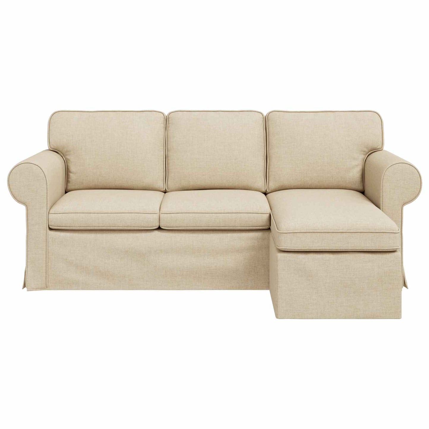 Divano Crema 195 x 138 x 80 cm Tessuto | homemem39