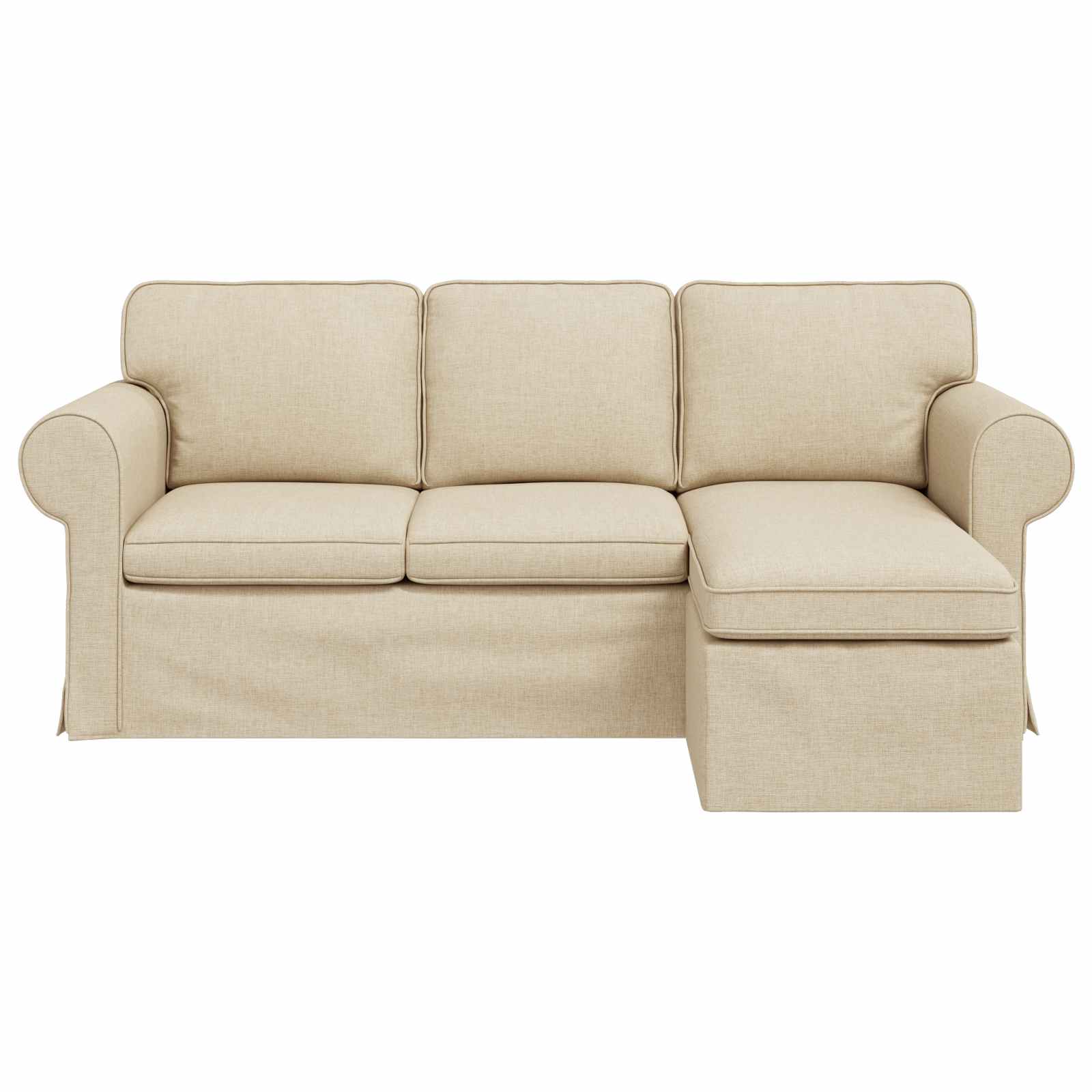 Divano Crema 195 x 138 x 80 cm Tessuto | homemem39