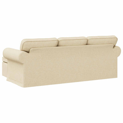 Divano Crema 215 x 138 x 80 cm Tessuto | homemem39