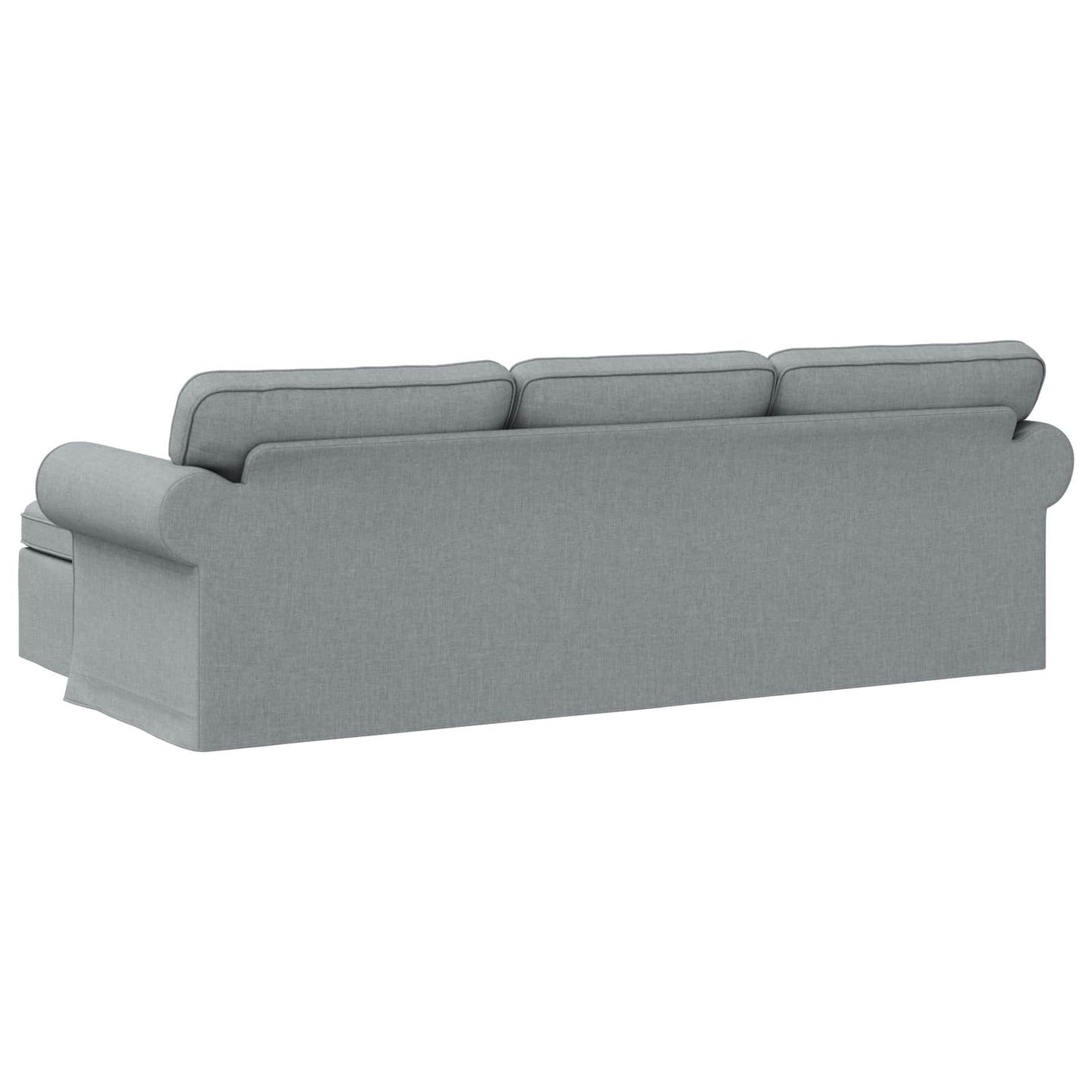 Divano Grigio chiaro 245 x 138 x 80 cm Tessuto