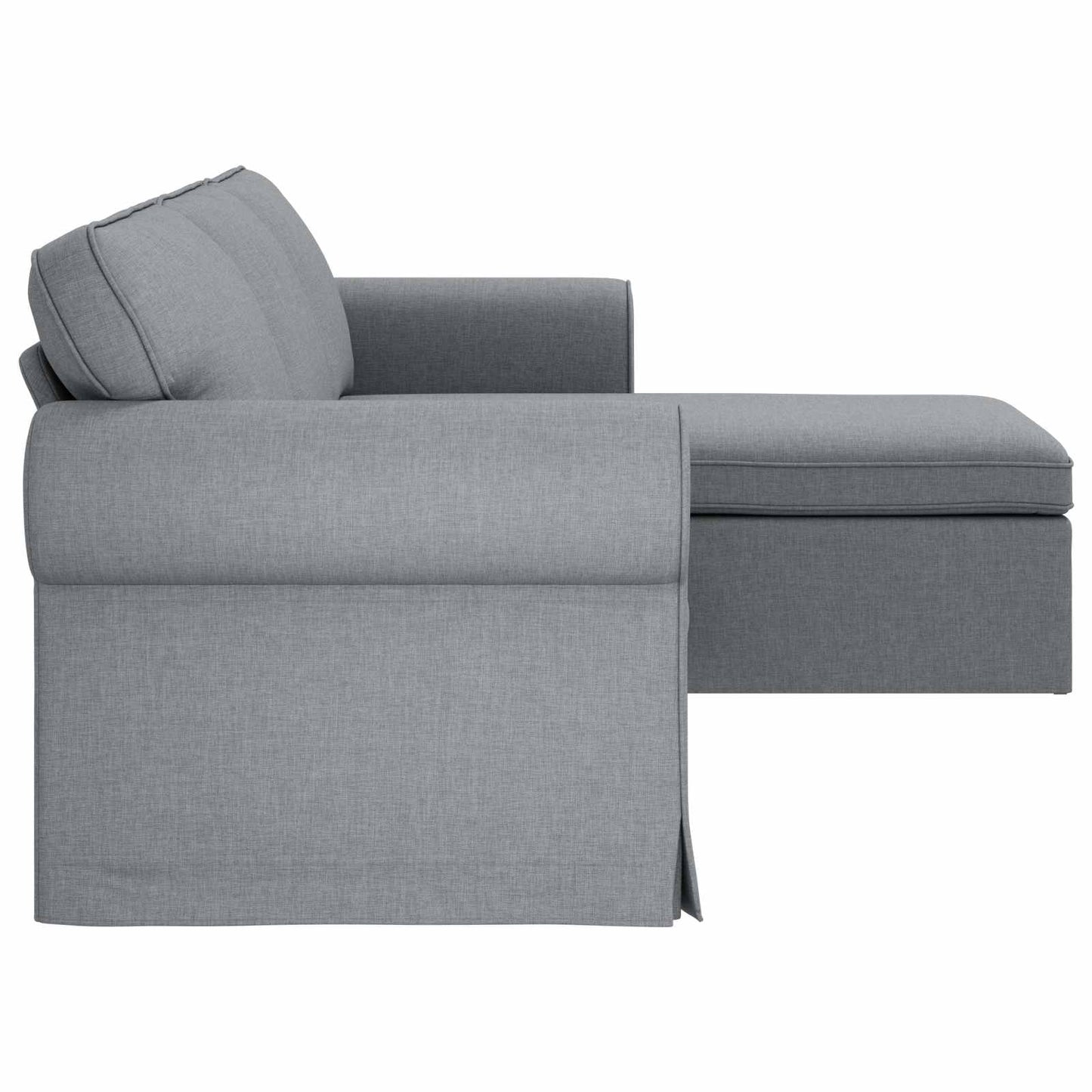 Divano Grigio chiaro 245 x 138 x 80 cm Tessuto