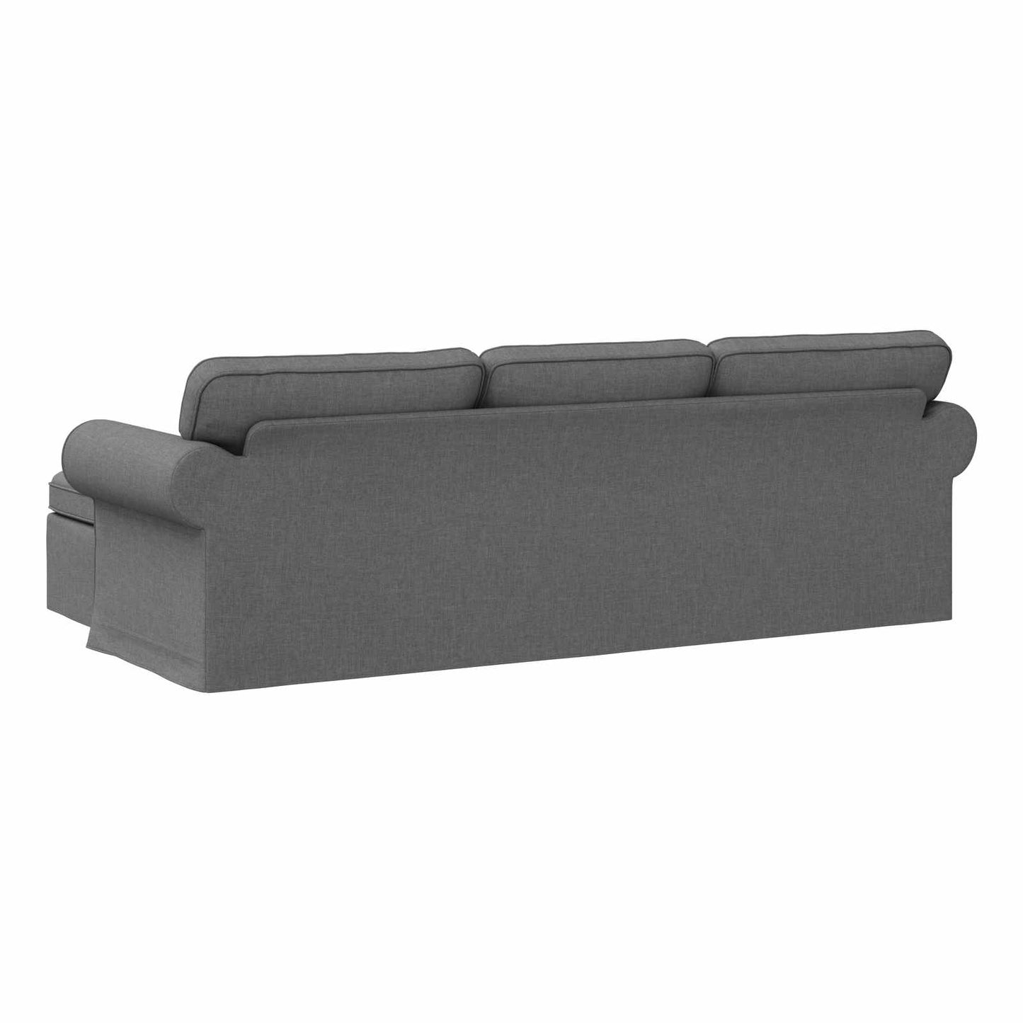 Divano Grigio scuro 245 x 138 x 80 cm Tessuto | homemem39