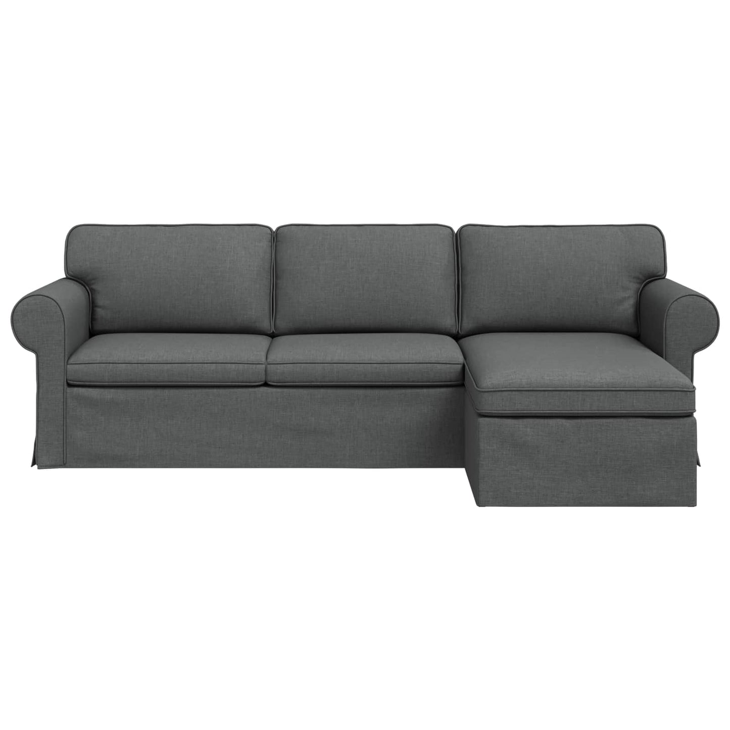 Divano Grigio scuro 245 x 138 x 80 cm Tessuto | homemem39