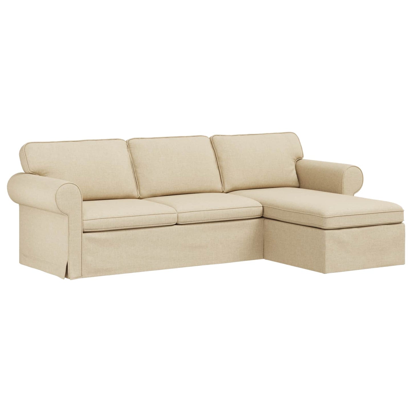 Divano Crema 245 x 138 x 80 cm Tessuto | homemem39