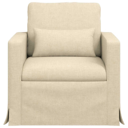 Divano Crema 78 x 78 x 80 cm Tessuto