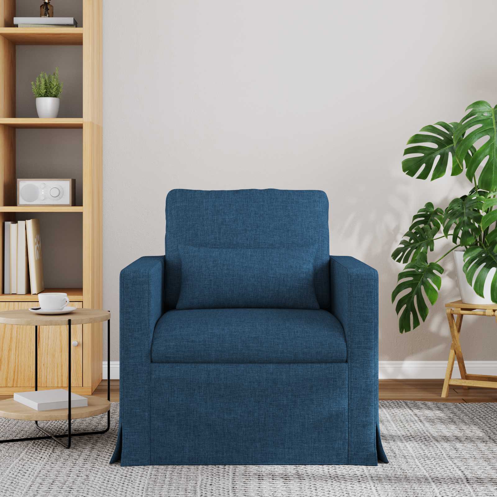 Divano Blu 78 x 78 x 80 cm Tessuto | homemem39