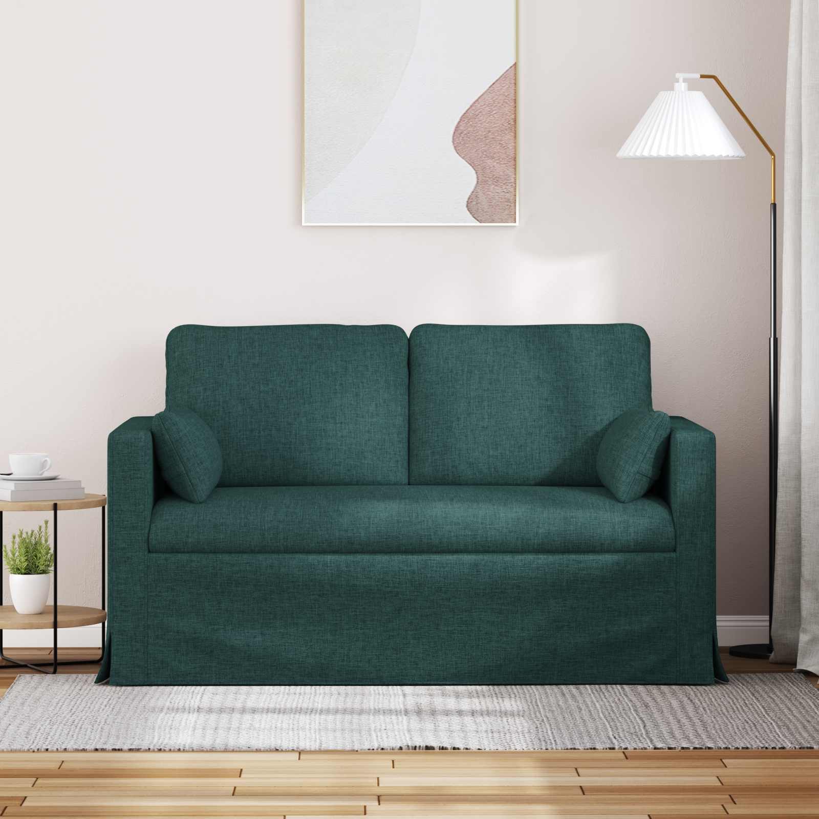 Divano Verde Scuro 139 x 78 x 80 cm Tessuto | homemem39